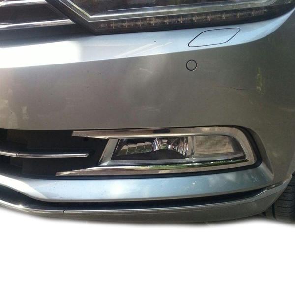 VW Passat B8 Sis Farı Çerçevesi 2 Prç Krom 2015 ve Sonrası - Image 1