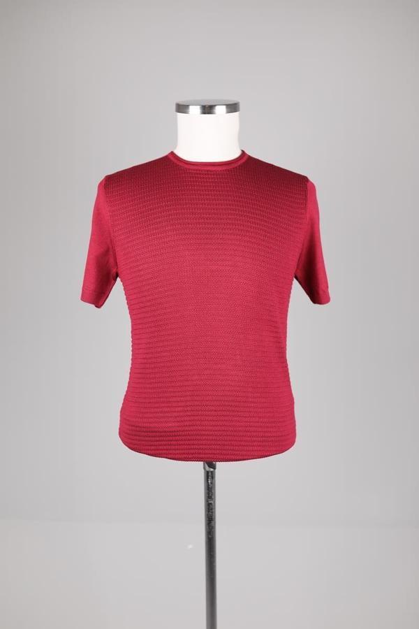 Erkek Moda Bisiklet Yaka Kısa Kol T-Shirt-KAV6207S - Image 1