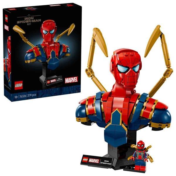 76326 Marvel Iron Örümcek Adam Büstü 379 parça +18 yaş - Image 1