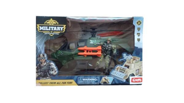 Ctoy Oyuncak Helikopterli Asker Seti F14-1A (Karışık Modellerde 1 Set) - Image 1