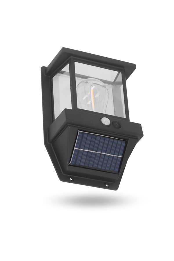 Büro Ev Ofis Yazlık Bahçesi için Duvar Tip Sensörlü Solar Şarjlı Aplik Led Aydınlatma - Image 1