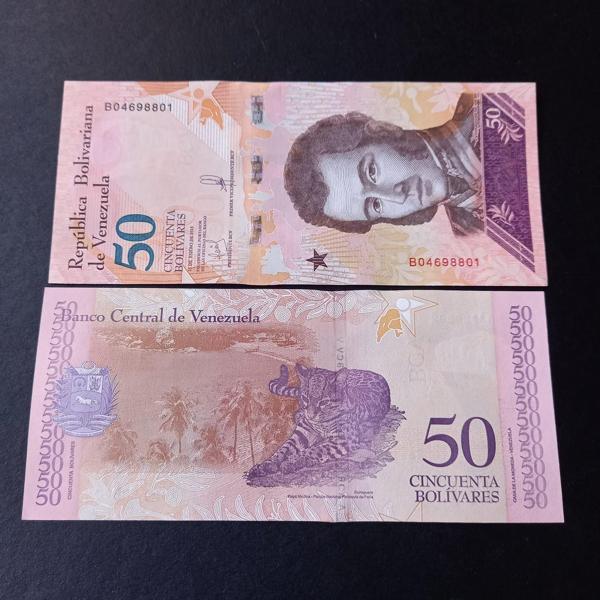 Escoines 3996368bce510c3aa1 2018 Venezuela 50Bolivar ÇİL para - Image 1