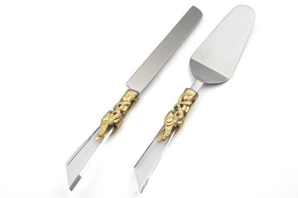 Mikasa Moor Gümüş Gold 2li Kek Servis Seti - Image 1