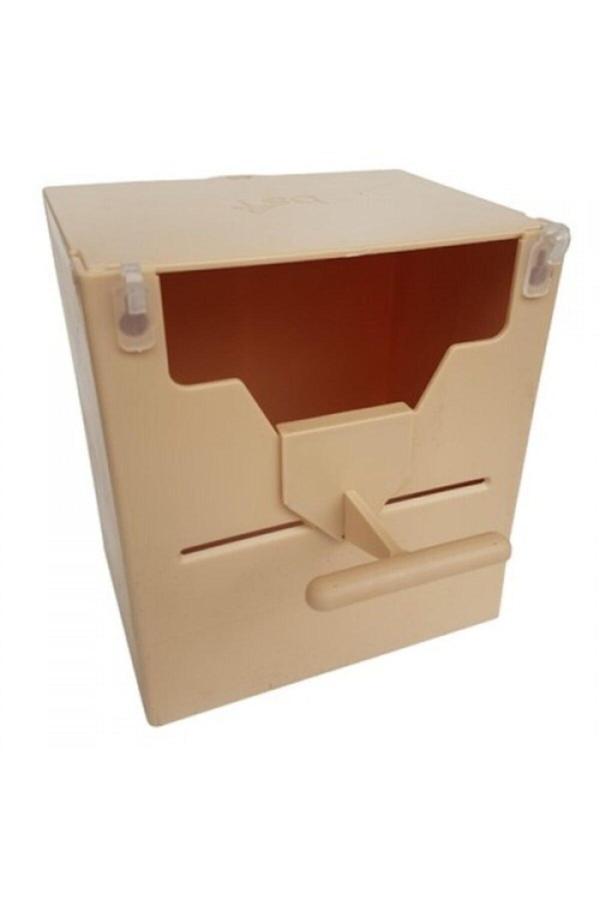 Finch Plastik Yuvalik 9,5 X 14 X 13 ( Kahve V Agiz ) - Image 1