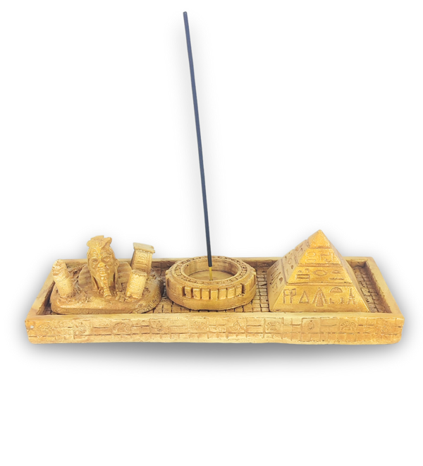 Antik Mısır Sphinx Piramit Çubuk Tütsülük ve Tealight - Image 1