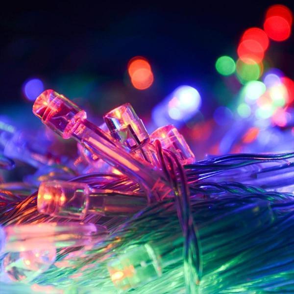 10 Metre 100 Ledli 8 Fonksiyonlu Karışık Renkli RGB Led Lamba  - Image 1
