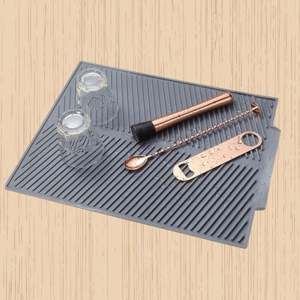 Büyük Bulaşık Kurutma Matı,Silikon Bulaşık Kurutma Matı Çok Amaçlı Tezgah Üstü Mat  - Image 1