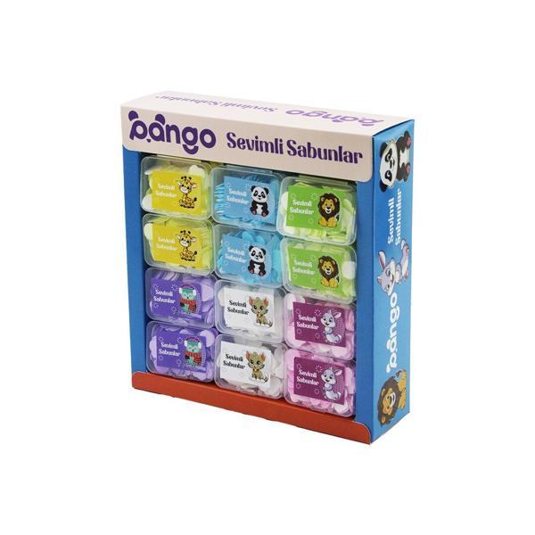 36 KUTU SEVİMLİ SABUNLAR MİNİ=1.2-1.5CM SEYAHAT - PİKNİK - OKULDA 160PCS ± 10 MİX:KALP- YUVARLAK-ÇİÇEK   - Image 1