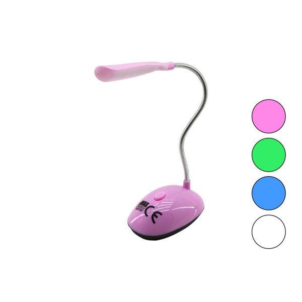 MİNİ   PİLLİ - YAYLI  LEDLİ MASA LAMBASI  3 X 1.5V AAA PİL  - Image 1