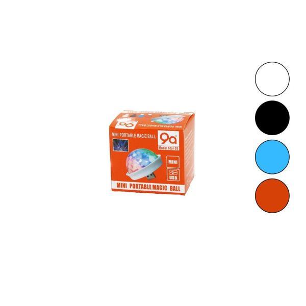 USB  DİSKO LAMBA 4W   MİNİ UFO MODEL=ÇAP:5CM -- Y: 4.5CM   DC-5V  - Image 1