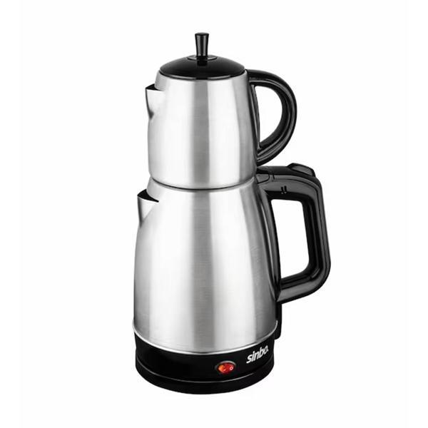 SİNBO STM-5831 ELEKTRİKLİ ÇELİK ÇAY MAKİNESİ ÇAYCI 1.7LT + 0.7LT ÇAY SÜZGEÇLİ  - Image 1