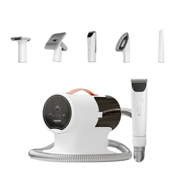 Xenon Smart Kedi Köpek Tüy Bakım Seti 5'i 1 Arada Evcil Hayvan Tıraş Makinesi Filtreli Tüy Toplayıcı Bakım Tarağı Fırçası X6301 - Image 1