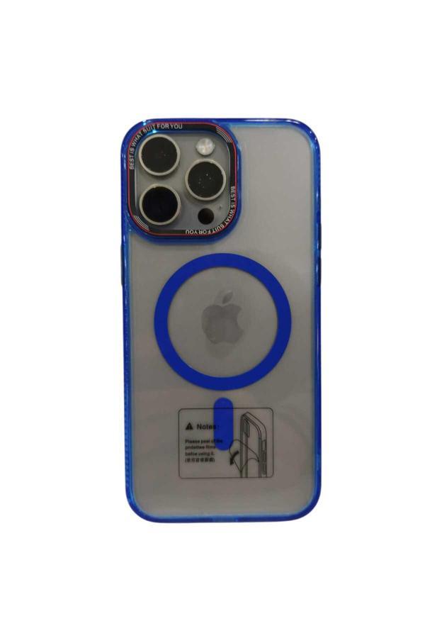 Mopal Brabus Apple İphone 15 Pro Max Uyumlu Hoparlör Korumalı Magsafe Transparan Rex Cover Silikon Kılıf - Image 1