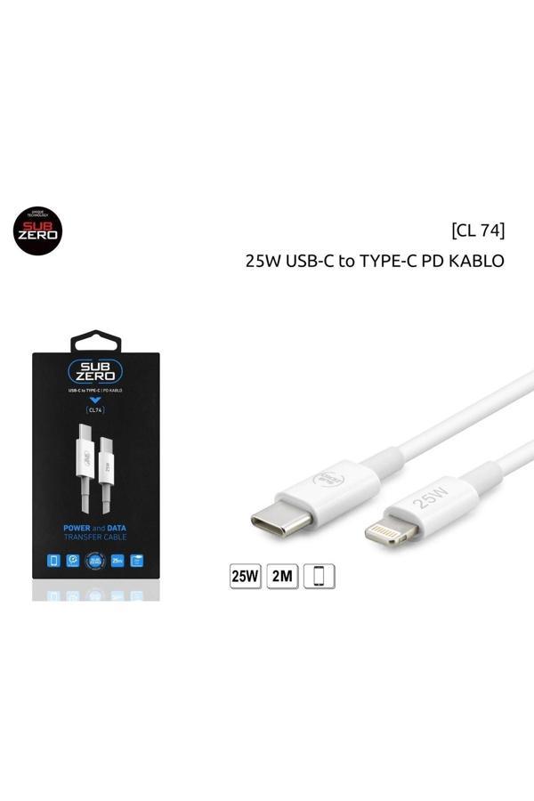 Subzero Cl74 Usb-C To Type-C 25 W 2 M Pd Kablo - Image 1