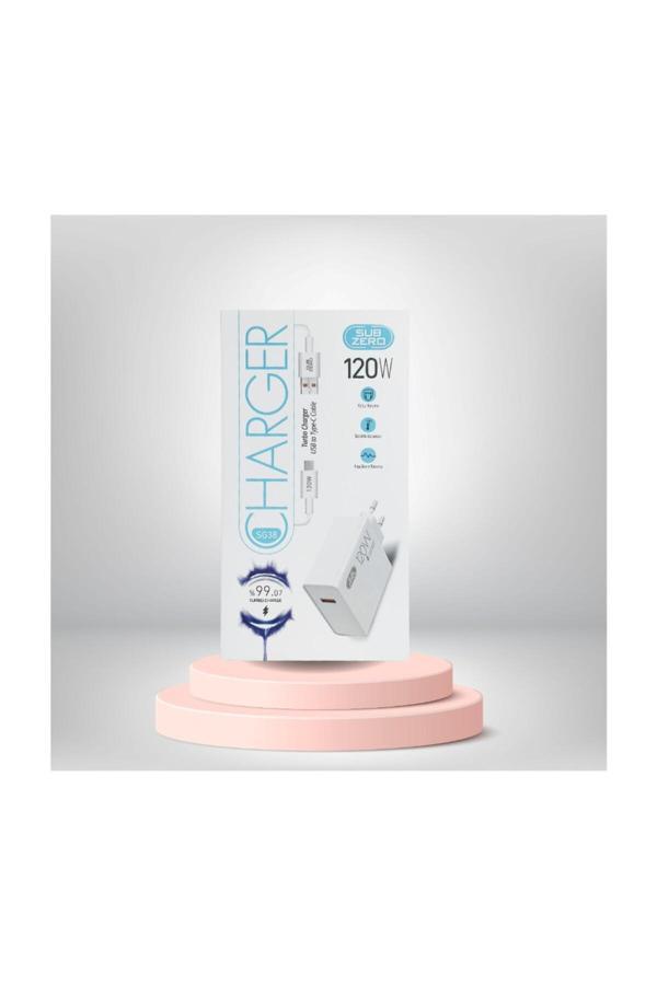 Subzero Realme C25 C25S C35 C53 C55 Xt Şarj Aleti Type-C 120W Hızlı Şarj Sbz-Sg38 - Image 1