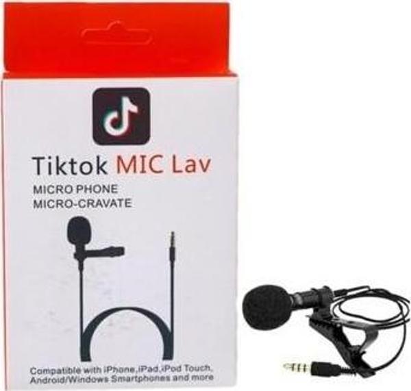 MIC LAV TİKTOK YOUTUBER YAKA MİKROFONU TELEFON İÇİN (ANDROİD-IOS) - Image 1