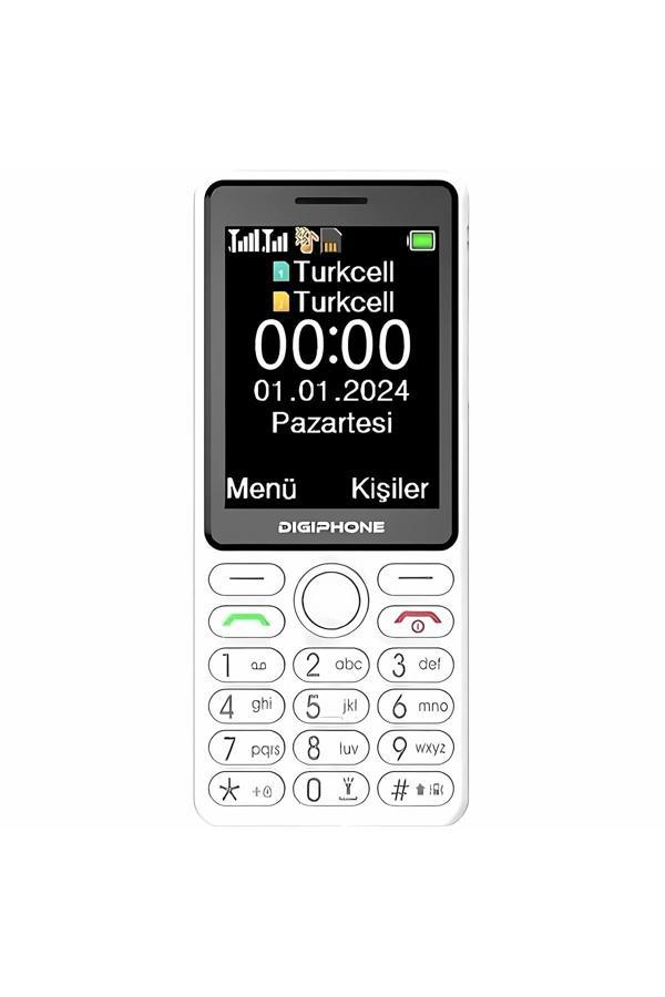 Digiphone S600 Plus Tuşlu Cep Telefonu Beyaz (Kvk Servis Garantisi) - Image 1