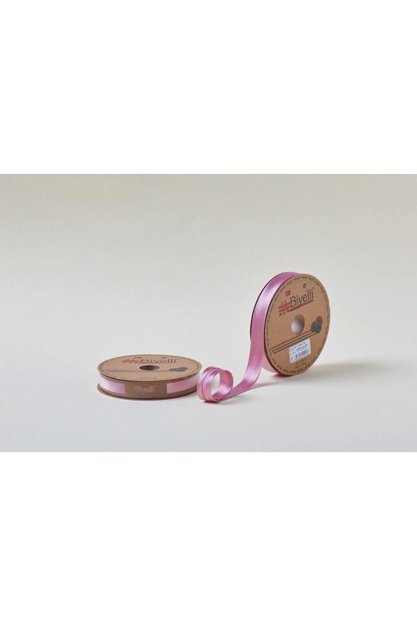 Biye Saten Katlı 054 Gül Kurusu 2 cm 25 Metre %100 Polyester - Image 1
