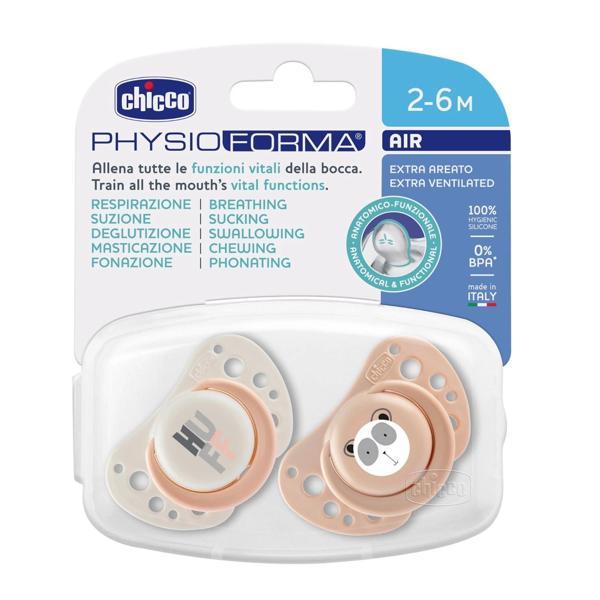Chicco PhysioForma Air 2'li Silikon Emzik 2-6 Ay Kız - Image 1