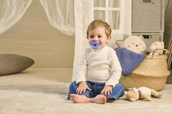 Chicco PhysioForma Soft 2'li Silikon Emzik 6-16 Ay Erkek - Image 1