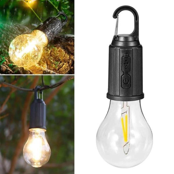 BUFFER® Şarj Olabilen 3 Farklı Mod LED'li Kendiliğinden Asma Kancalı Kamp,Dış Cephe Lambası - Image 1