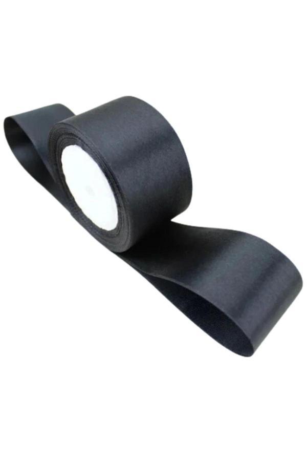 Saten Kurdele 6 cm Siyah 2 Metre - Image 1