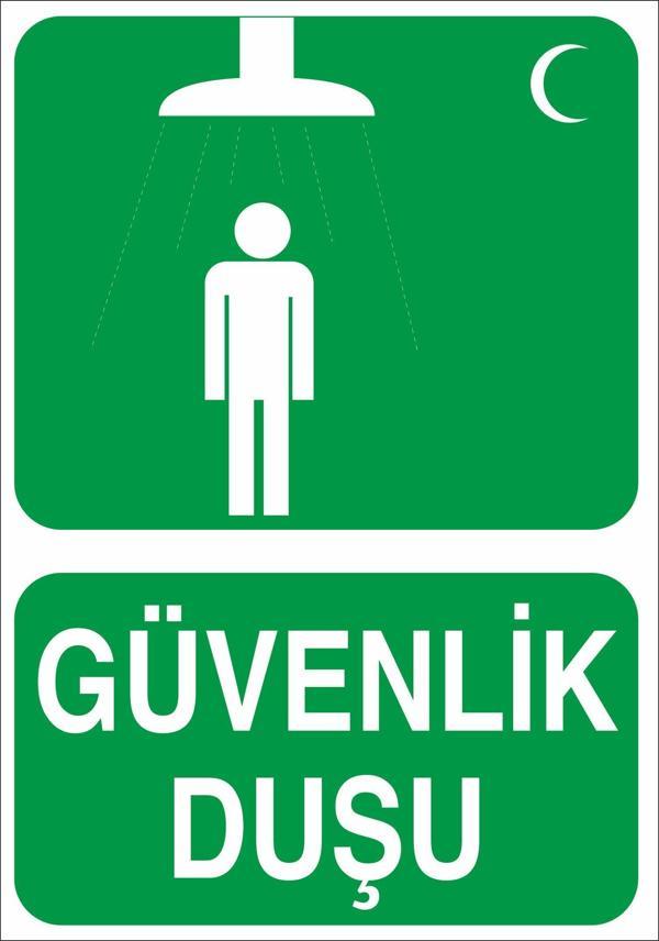 Güvenlik Duşu Uyarı Levhası - Image 1