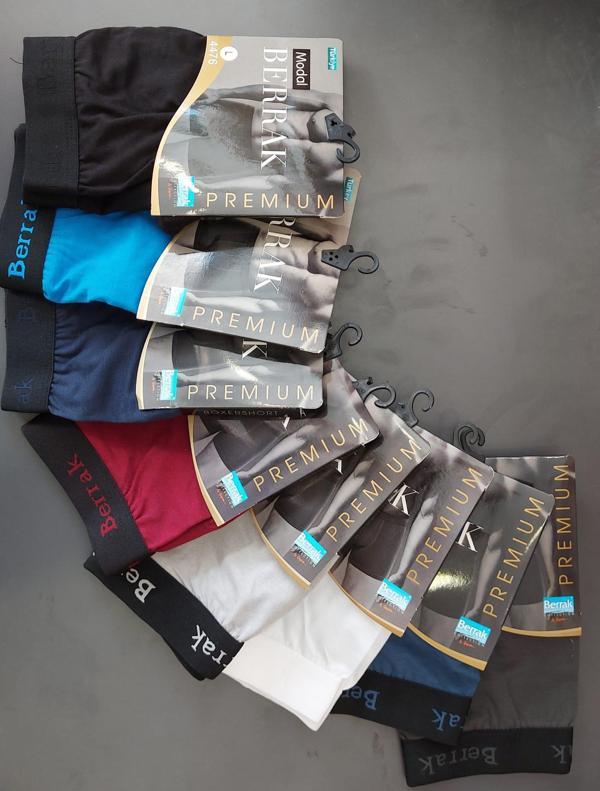BERRAK 4476 ERKEK MODAL ÇOK RENKLİ LİKRALI BOXER 10 ADET - Image 1