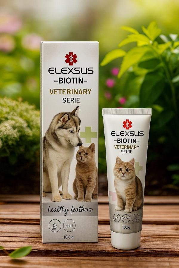 Elexsus Biotin Kedi Tüy Döküm Önleyici Vitamin Malt 100gr - Image 1