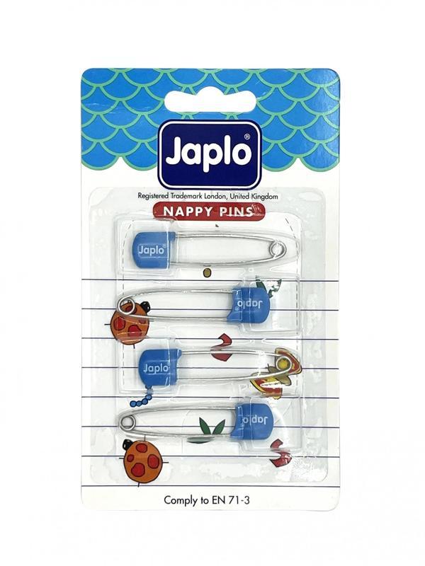 Japlo Emniyetli Çengelli Bebek İğnesi 4'lü - Mavi - Image 1