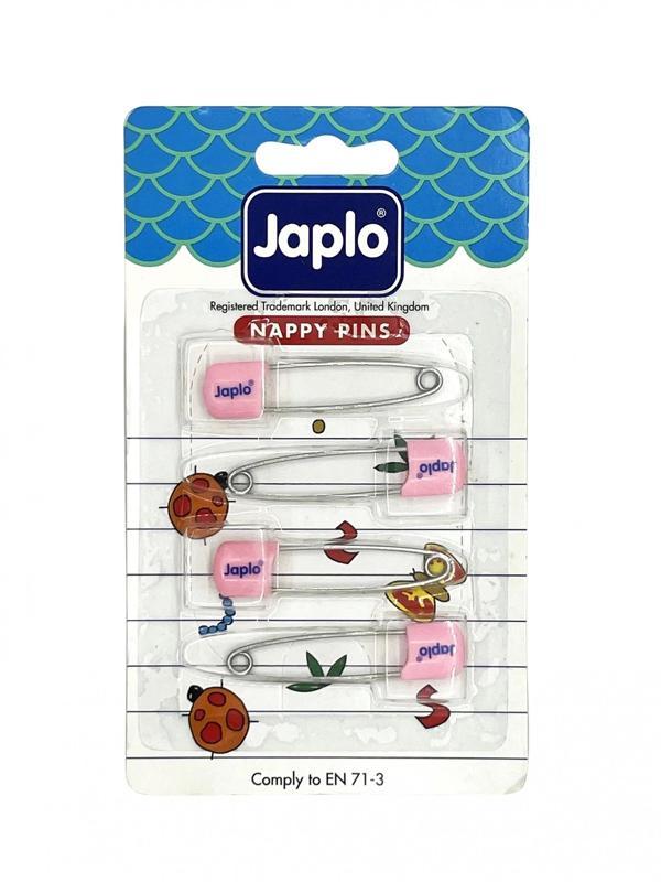 Japlo Emniyetli Çengelli Bebek İğnesi 4'lü - Pembe - Image 1