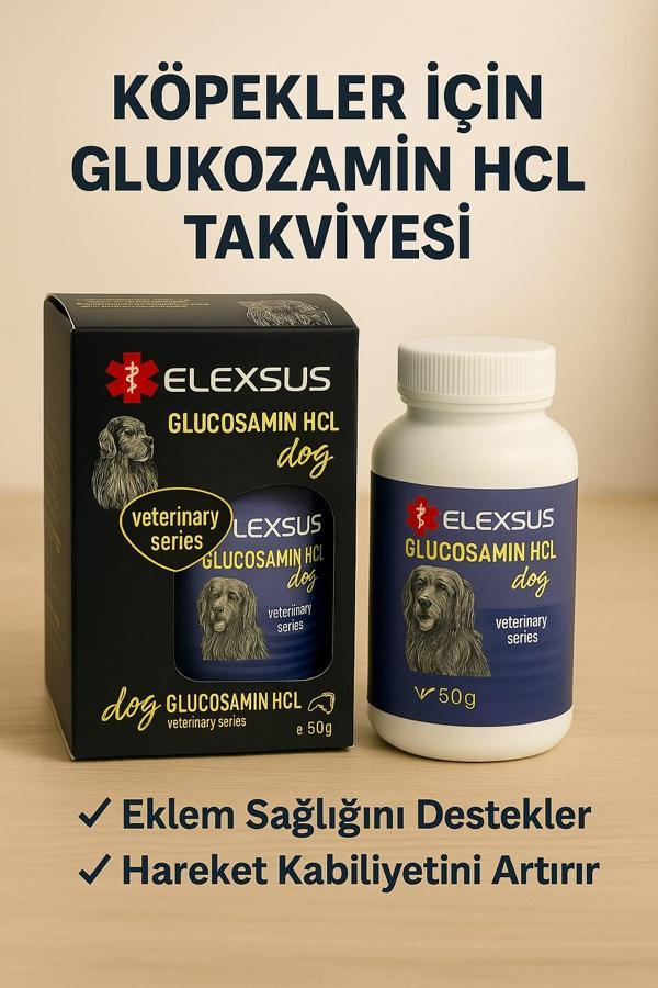 Elexsus Köpekler İçin Eklem Güçlendirici Glucosamin HCL Tableti 50gr - Image 1