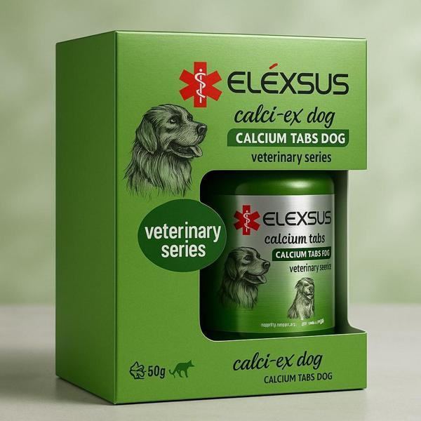 Elexsus Köpekler Için Vitamin D3 Kalsiyum Ve Fosfor Tableti 50gr - Image 1