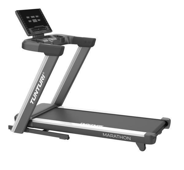 Tunturi Marathon TM 4500 Otomatik eğimli, 4 HP. Sessiz Motorlu, Otomatik Katlamalı, Eksi Eğimli, Fitness Uygulamalı Koşu - Image 1