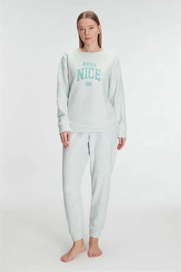 Aria's Closet Uzun Kol Polar Pijama Takımı - Image 1