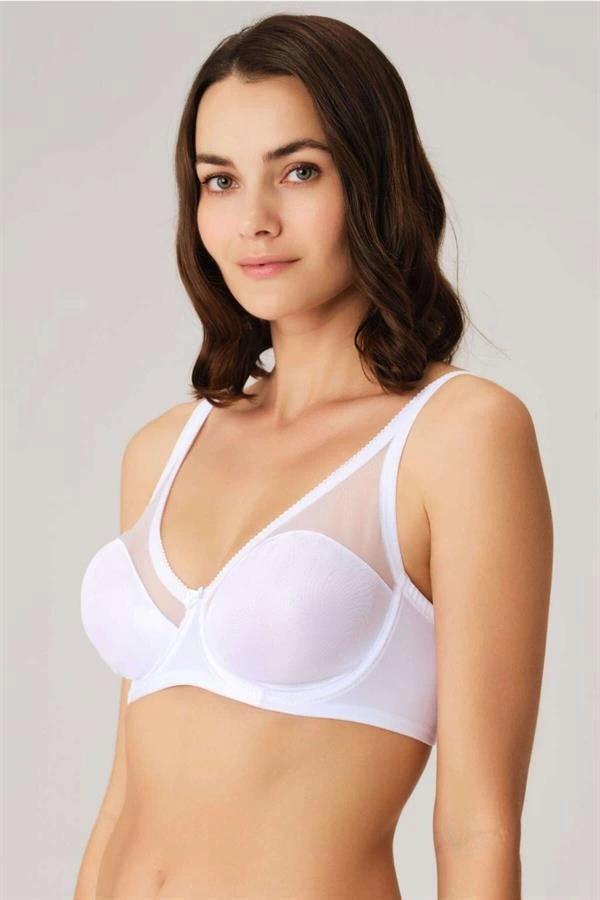 Aria's Closet Balenli Desteksiz Dolgusuz Toparlayıcı Günlük Klasik Küçültücü Sütyen - Image 1