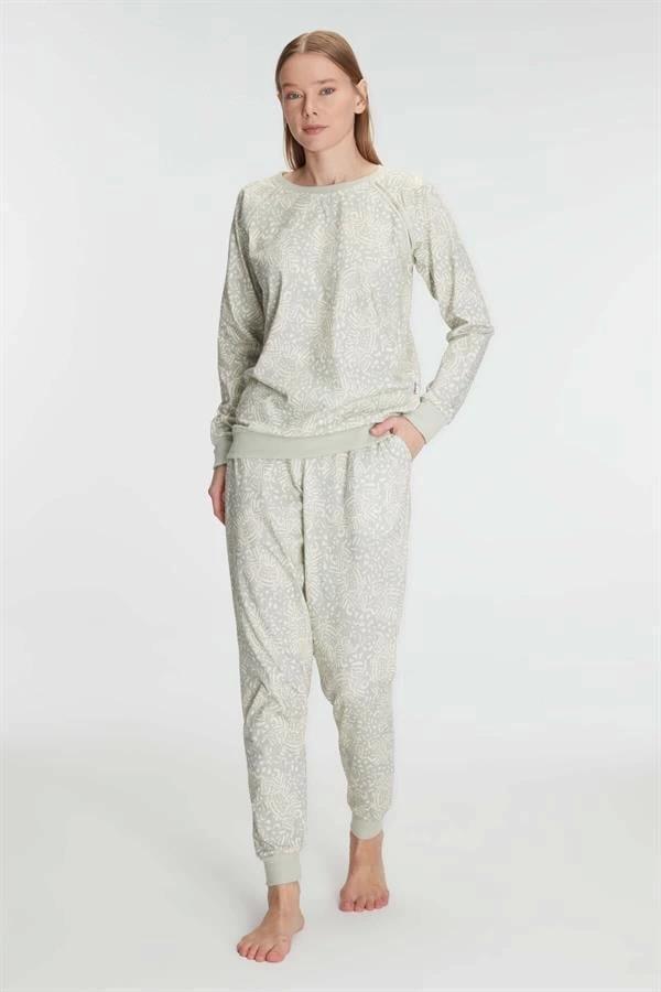 Aria's Closet Pamuklu Uzun Kol Kışlık Pijama Takımı - Image 1