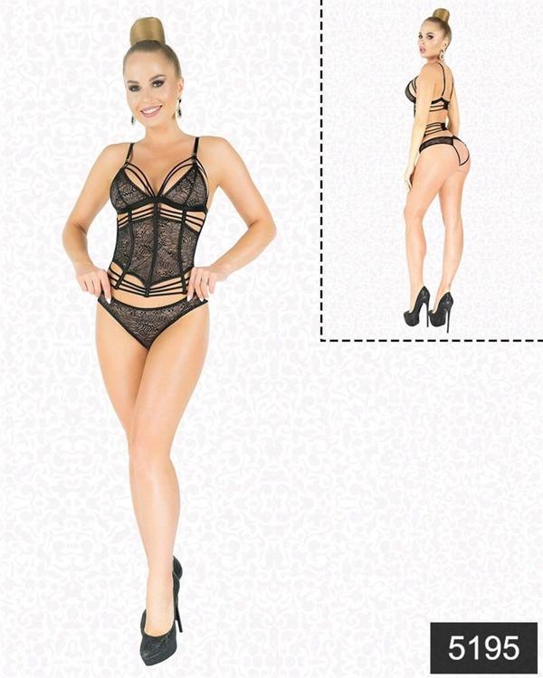 Amora Secret Simli Dantel Büstiyer Takım - Image 1