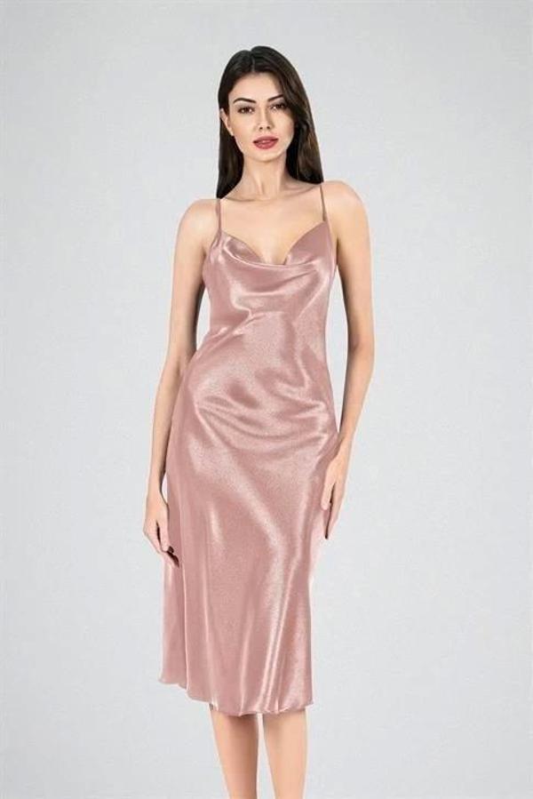 Aria's Closet Uzun Gecelik Degaje Vizon - Image 1