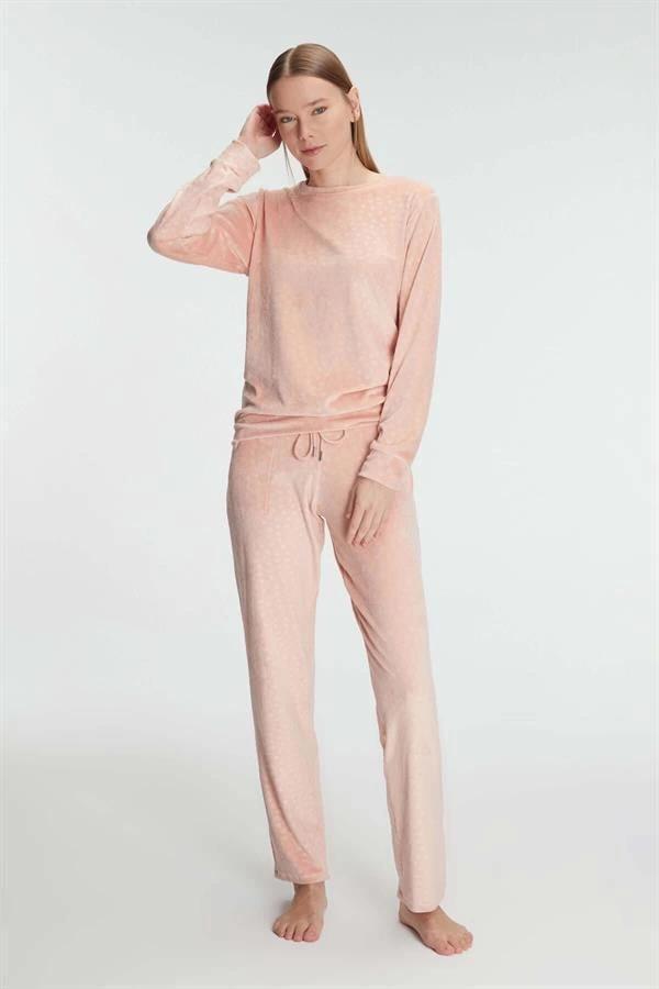 Aria's Closet Uzun Kol Sweatshirt ve Pantolon Takım Pijama Takımı - Image 1