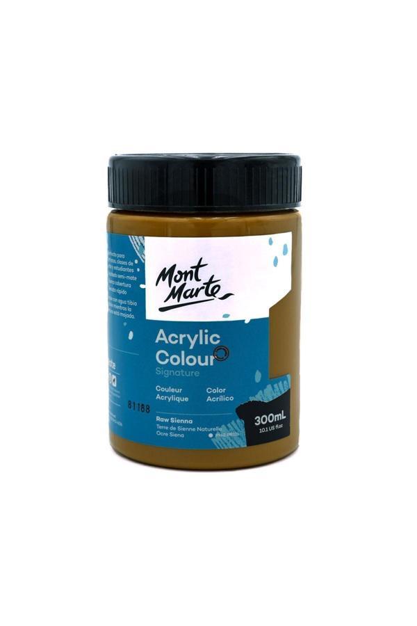 Mont marte MM Akrilik Renkli Boya Signature 300ml - Raw Sienna - Image 1