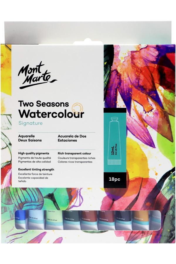 Mont marte MM İki Mevsim Sulu Boya Seti 18 parça x 12 ml - Image 1
