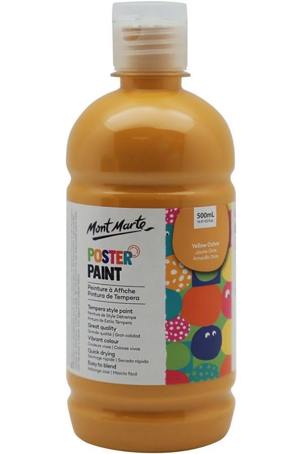 Mont marte MM Poster Boyası 500ml - Yellow Ochre - Image 1