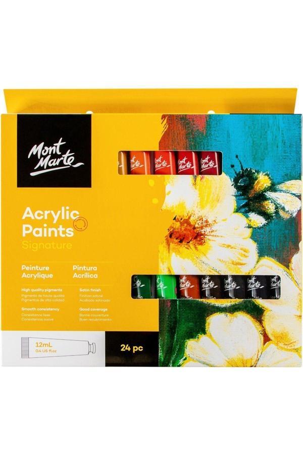 Mont marte MM Akrilik Boya Seti Signature 24pc x 12ml - Image 1