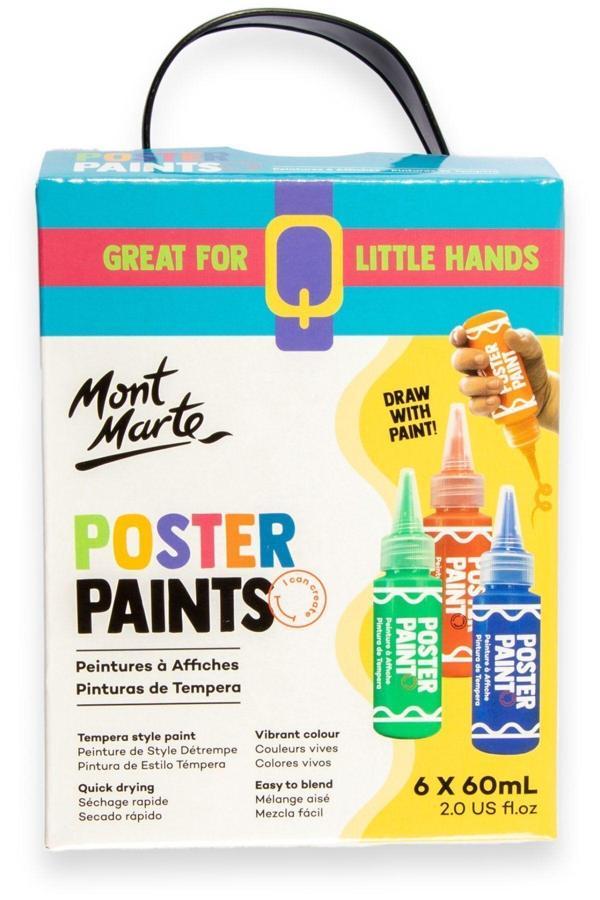 Mont marte MM Poster Boya Seti 6 adet x 60ml - Image 1