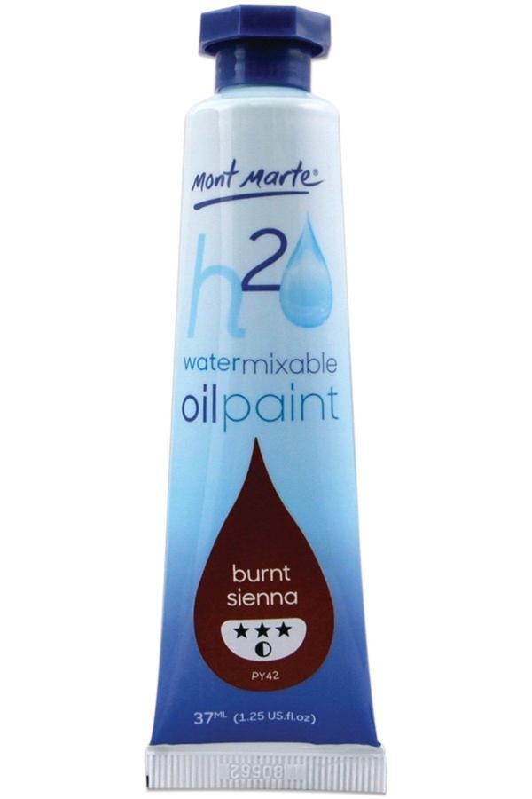 Mont marte MM Suyla Karıştırılabilir Yağlı Boya 37ml - Burnt Sienna - Image 1