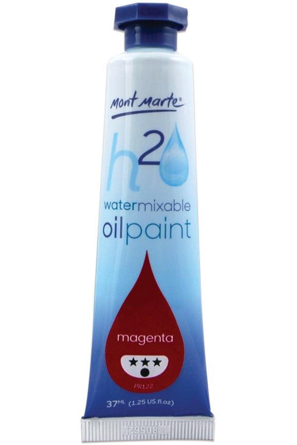 Mont marte MM Suyla Karıştırılabilir Yağlı Boya 37ml - Magenta - Image 1