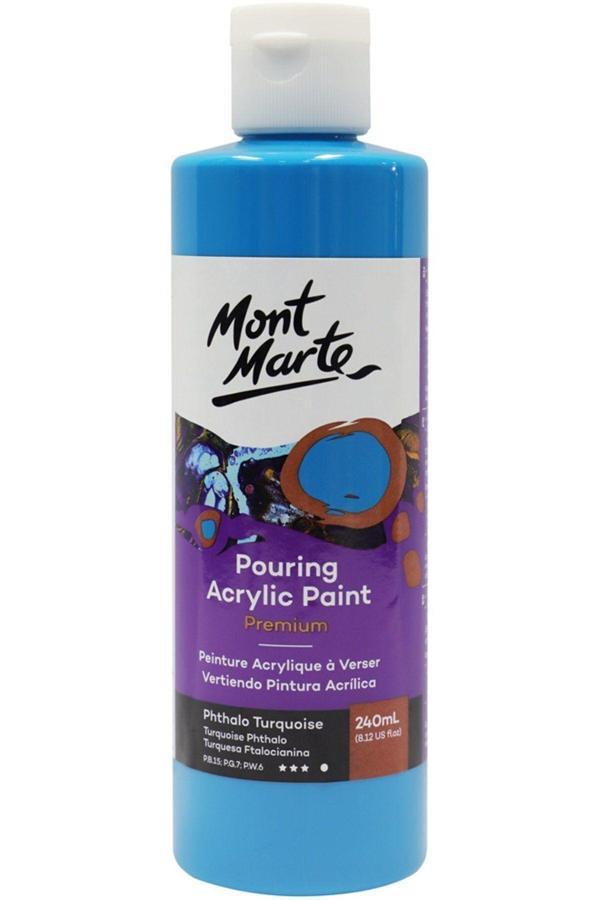 Mont marte MM Dökme Akrilik Boya Premium 240ml - Phthalo Turquoise - Image 1