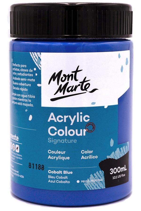 Mont marte MM Akrilik Renkli Boya Signature 300ml - Cobalt Blue - Image 1