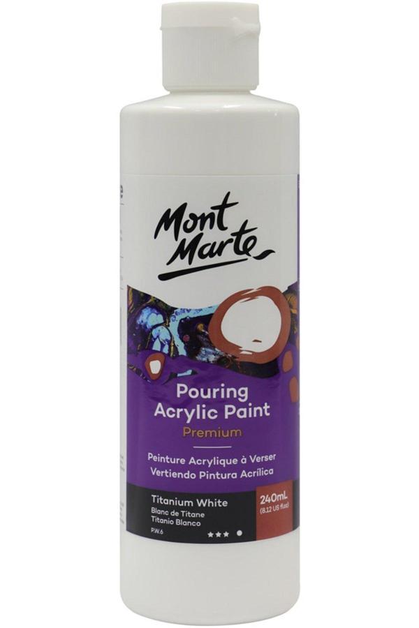 Mont marte MM Dökme Akrilik Boya Premium 240ml - Titanium White - Image 1